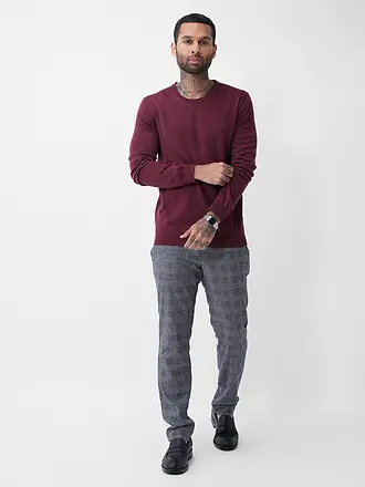 HUGO | Pullover CERDIC | dunkelrot